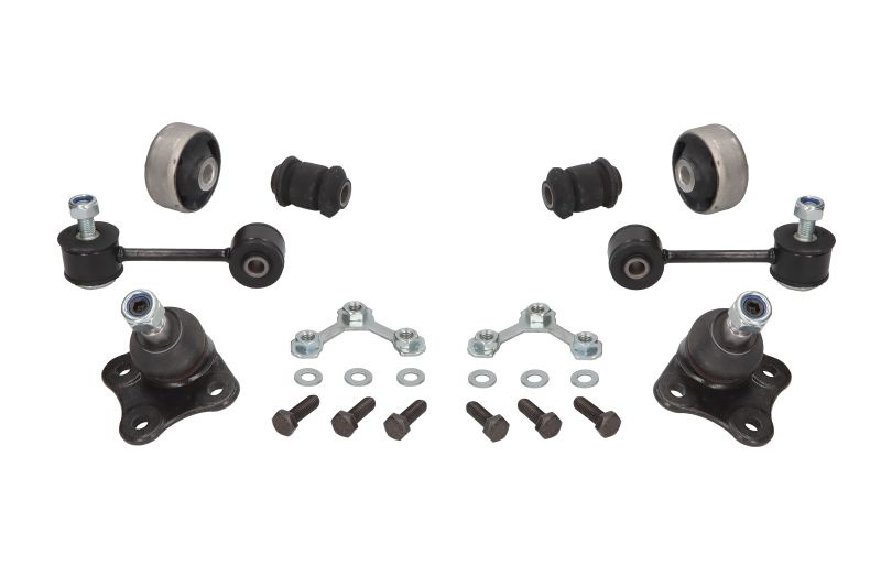 Set reparatie, bara stabilizatoare Kit reparare suspensie Dreapta/Stanga Fata SEAT LEON TOLEDO II SKODA FABIA I OCTAVIA I VW BORA BORA I GOLF IV NEW BEETLE POLO 1.2-2.8 09.96-12.13 DELPHI TC1970KIT