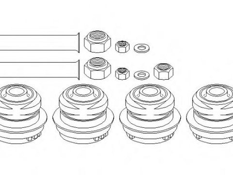 Set reparatie, bara stabilizatoare MERCEDES-BENZ COUPE (C124), MERCEDES-BENZ limuzina (W124), MERCEDES-BENZ KOMBI Break (S124) - TOPRAN 400 330