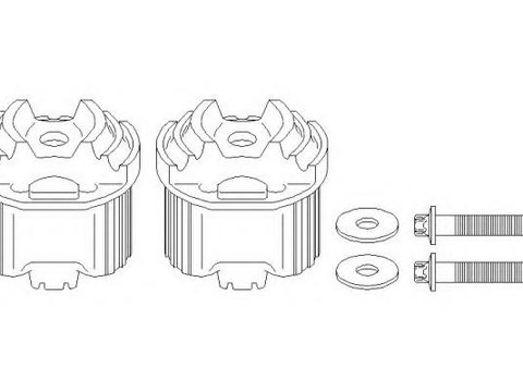 Set reparatie, corp ax MERCEDES-BENZ E-CLASS limuzina (W210), MERCEDES-BENZ E-CLASS Break (S210) - TOPRAN 400 911