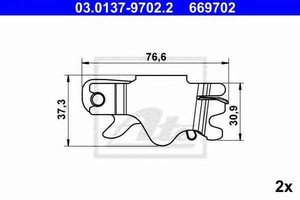Set reparatie, reglare automata BMW 1 (F21) (2011 - 2016) ATE 03.0137-9702.2