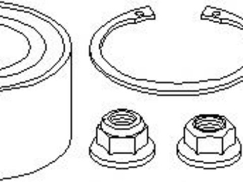 Set rulment roata AUDI A3 (8L1), SKODA OCTAVIA (1U2), VW GOLF Mk IV (1J1) - TOPRAN 108 320