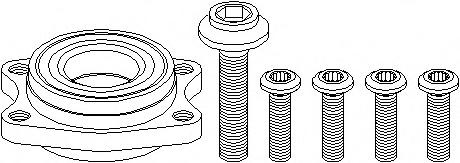 Set rulment roata AUDI A6 limuzina (4B2, C5), AUDI A6 Avant (4B5, C5), AUDI A4 (8E2, B6) - TOPRAN 110 517