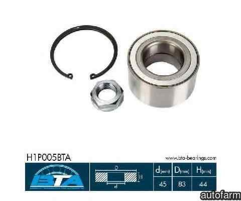Set rulment roata CITROËN C6 TD BTA H1P005BTA