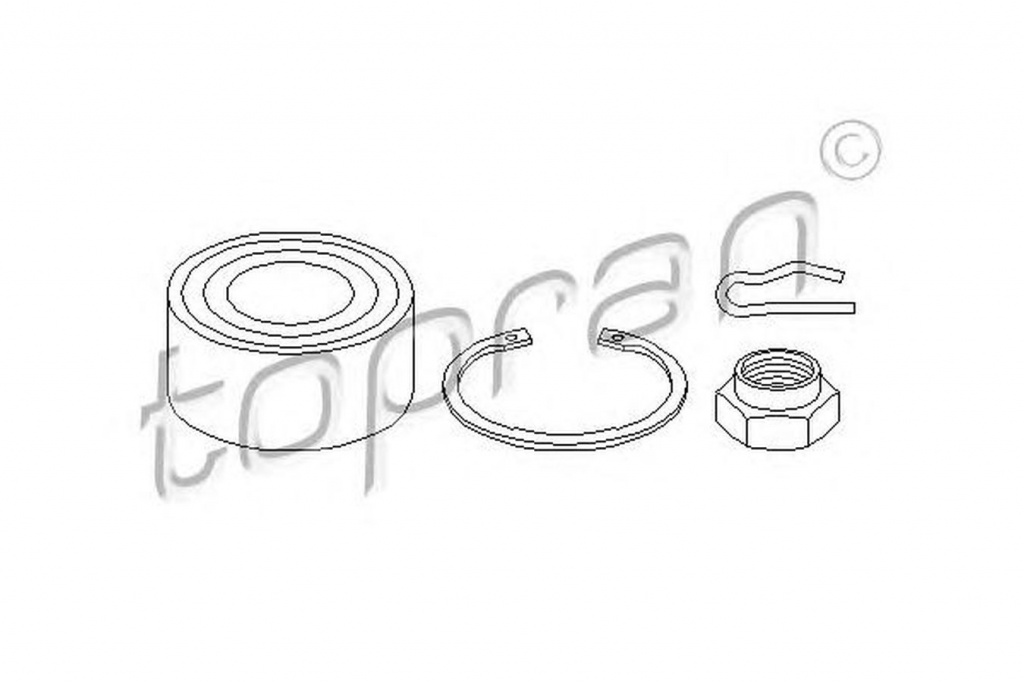 Set rulment roata CITROEN XANTIA X1 TOPRAN 720198