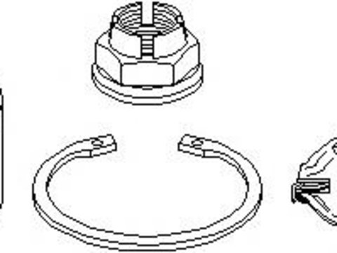 Set rulment roata DACIA LOGAN (LS_), DACIA LOGAN MCV (KS_), DACIA LOGAN EXPRESS (FS_) - TOPRAN 700 546