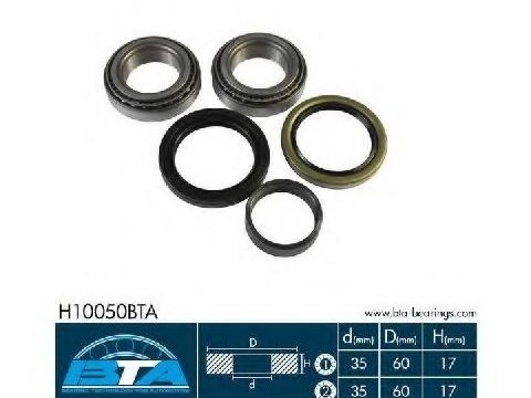 Set rulment roata DAEWOO MATIZ (KLYA) (1998 - 2016) BTA H10050BTA piesa NOUA