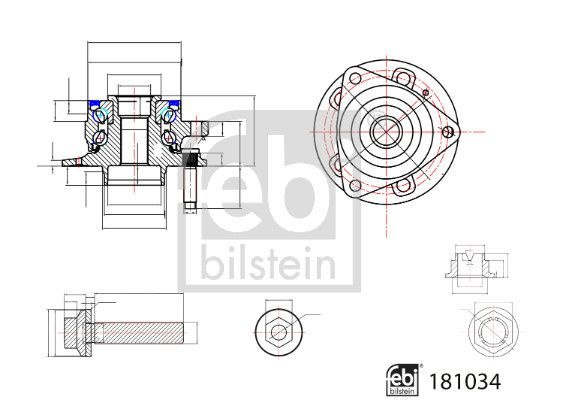 Set rulment roata FEBI BILSTEIN 181034