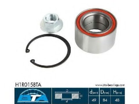 Set rulment roata NISSAN INTERSTAR caroserie (X70) (2002 - 2016) BTA H1R015BTA piesa NOUA