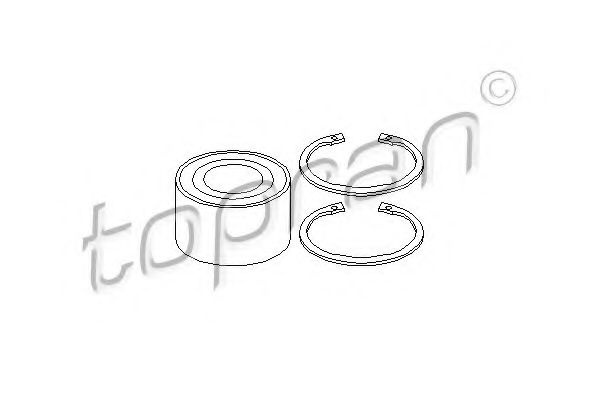 Set rulment roata OPEL ASTRA F Hatchback (53, 54, 58, 59) (1991 - 1998) TOPRAN 202 433 piesa NOUA
