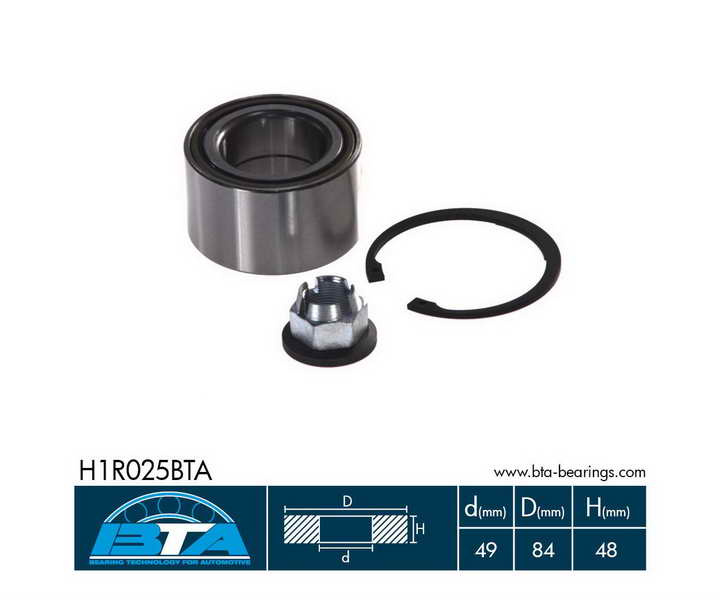 Set rulment roata OPEL MOVANO Combi J9 Producator BTA H1R025BTA