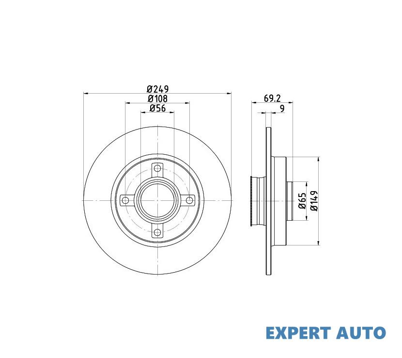 Set rulment roata Peugeot 207 SW (WK_) 2007-2016 #