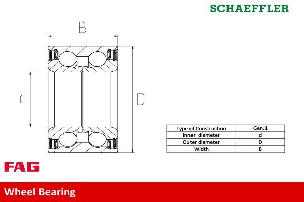Set rulment roata # Renault ScEnic 2011 2012 2013 2014 2015 2016 2017 2018 2019 2020 2021 2022 2023 2024 2025 # 713 6309 00 # FAG