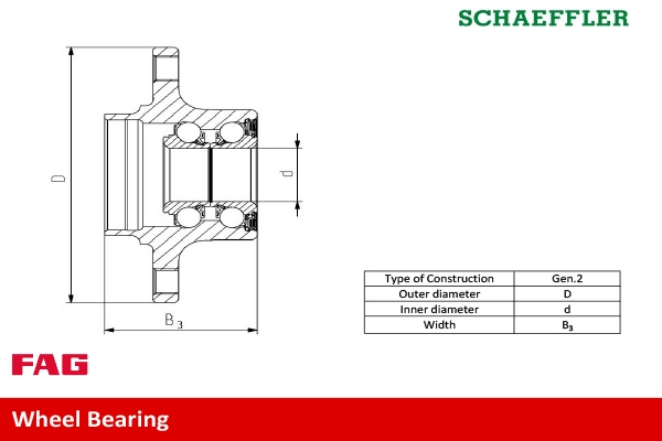 Set rulment roata Schaeffler FAG 713 6179 40 pentru HONDA JAZZ III (GE_, GG_, GP_, ZA_) 2007-2016