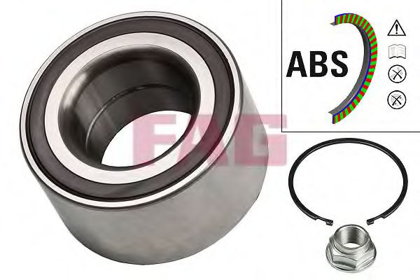 Set rulment roata TOYOTA YARIS/VITZ (NHP13_, NSP13_, NCP13_, KSP13_, NLP13_) (2010 - 2016) FAG 713 6189 10