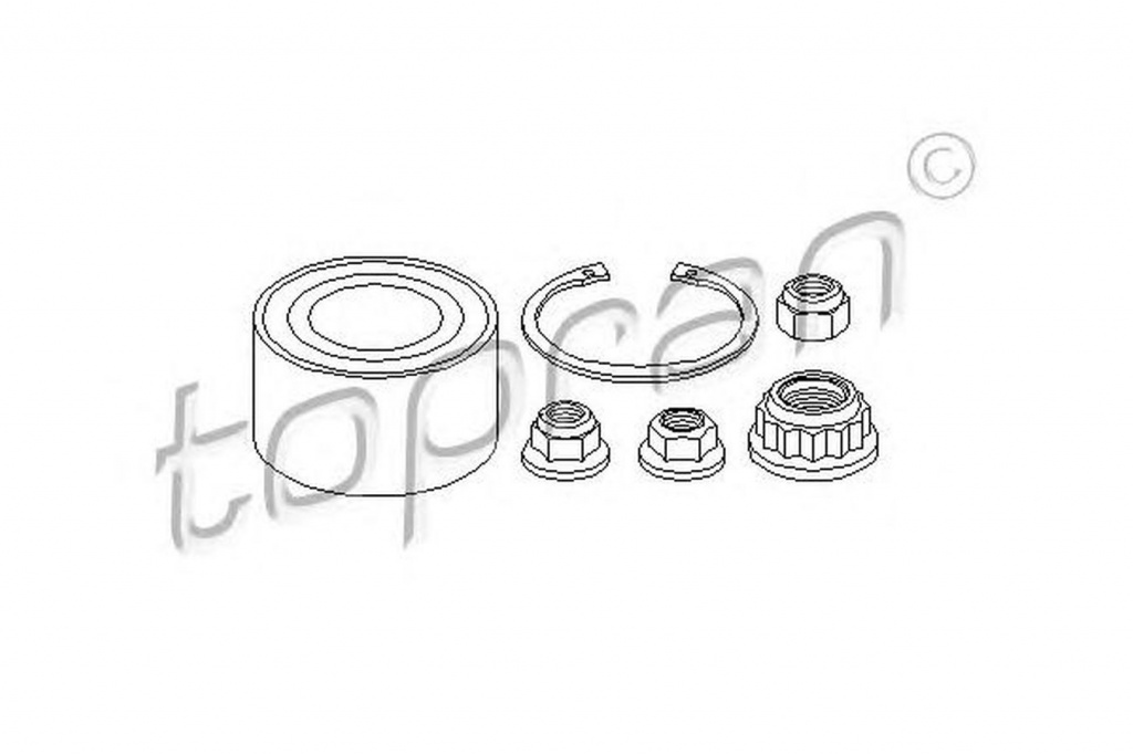 Set rulment roata VW NEW BEETLE Cabriolet 1Y7 TOPRAN 108320