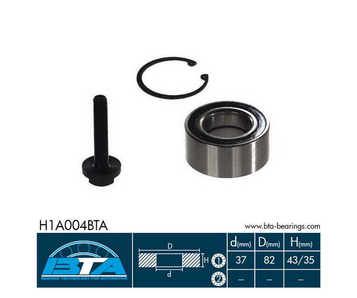 Set rulment roata VW PASSAT 3B2 Producator BTA H1A