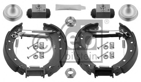 Set saboti frana 37524 FEBI BILSTEIN pentru Peugeot 206