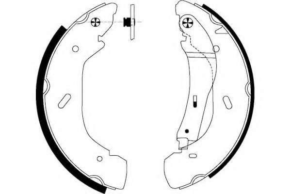 Set saboti frana 91058600 TEXTAR pentru Ford Transit