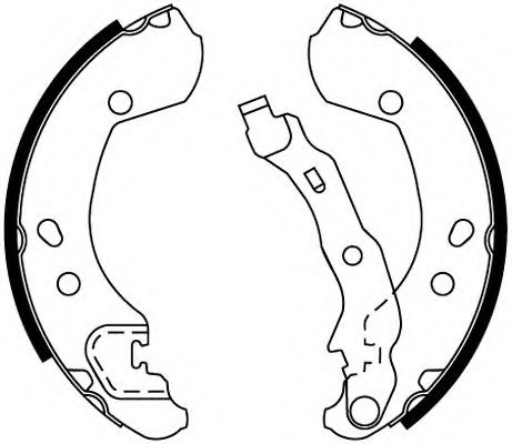 Set saboti frana 91062600 TEXTAR pentru Renault Modus Renault Clio Renault Symbol Renault Thalia Renault Euro Nissan Note Nissan March Nissan Micra Nissan Tiida