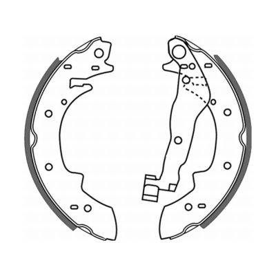 Set saboti frana ABE montare puntea spate C0B006ABE la RENAULT RAPID Autoutilitara/limuzina spatioasa (F40_, G40_) 1986 1987 1988 1989 1990 1991 1992 1993 1994 1995 1996 1997 1998