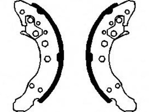 Set saboti frana AUDI 4000 (89, 89Q, 8A, B3), AUDI 90 limuzina (89, 89Q, 8A, B3), SEAT CORDOBA limuzina (6K1, 6K2) - TOPRAN 103 075