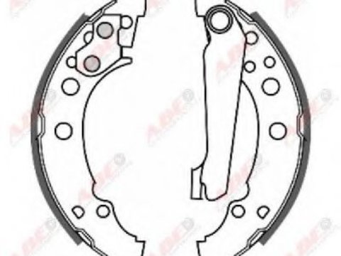 Set saboti frana AUDI A2 (8Z0) (2000 - 2005) ABE C0W001ABE piesa NOUA