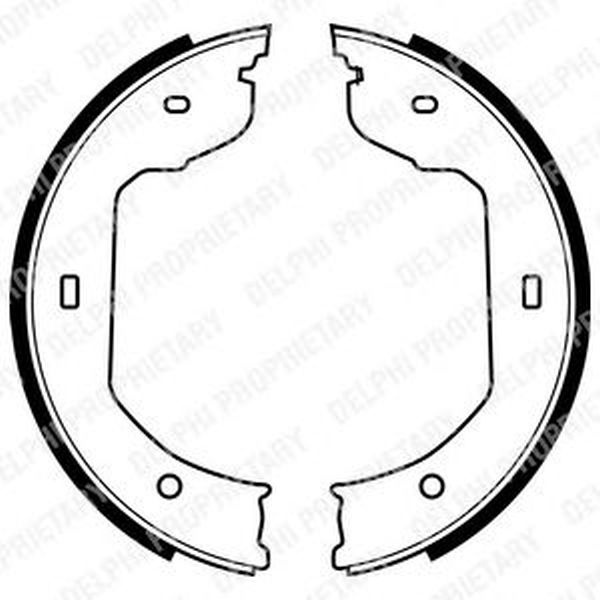 Set saboti frana BMW 3 Cabriolet E46 DELPHI LS1920