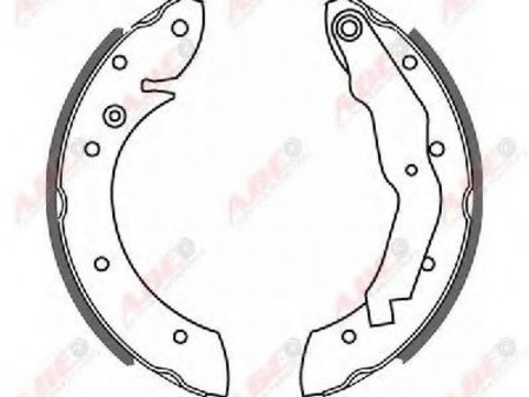 Set saboti frana BMW Seria 3 Compact (E36) (1994 - 2000) ABE C0B005ABE piesa NOUA