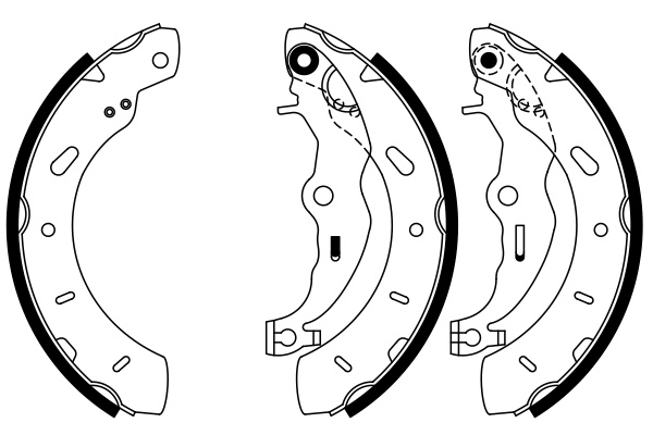 Set saboti frana BOSCH FORD AUSTRALIA FO