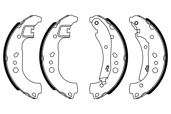 Set saboti frana BOSCH SEAT ARONA (KJ7, KJP) 2017-2025 - 0 986 487 959