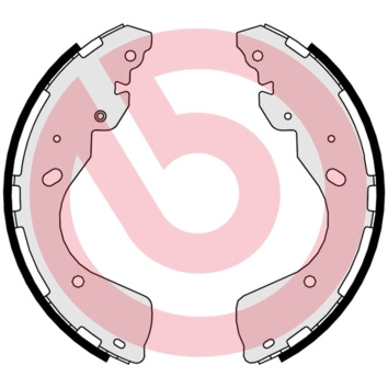 Set saboti frana BREMBO S56547 se potriveste la NISSAN NAVARA NP300 platou / sasiu (D23) 2015 2016 2017 2018 2019 2020