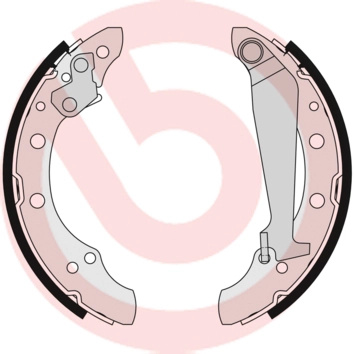 Set saboti frana BREMBO S85511 compatibil cu SKODA FABIA I Combi (6Y5) 2000 2001 2002 2003 2004 2005 2006 2007