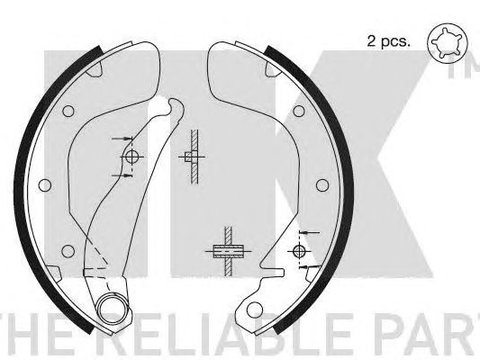 Set saboti frana CHEVROLET EPICA (KL1_) - Cod intern: W20098463 - LIVRARE DIN STOC in 24 ore!!!