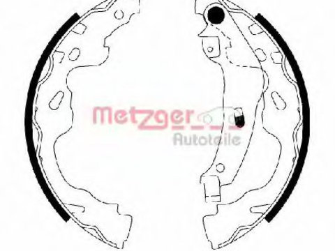 Set saboti frana CITROËN C1 (PM_, PN_) (2005 - 2016) METZGER MG 209