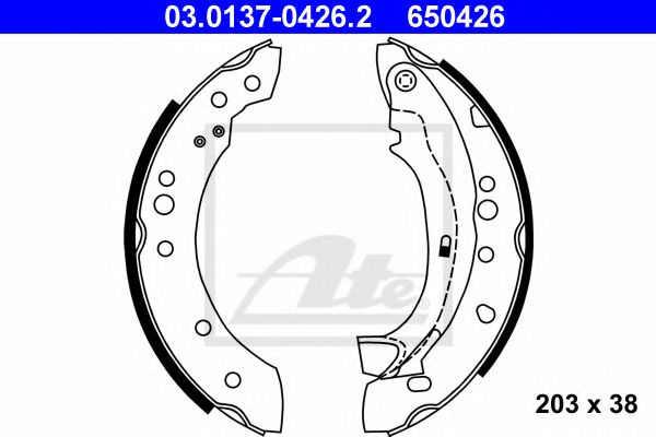 Set saboti frana CITROEN C3 Pluriel (HB) (2003 - 2