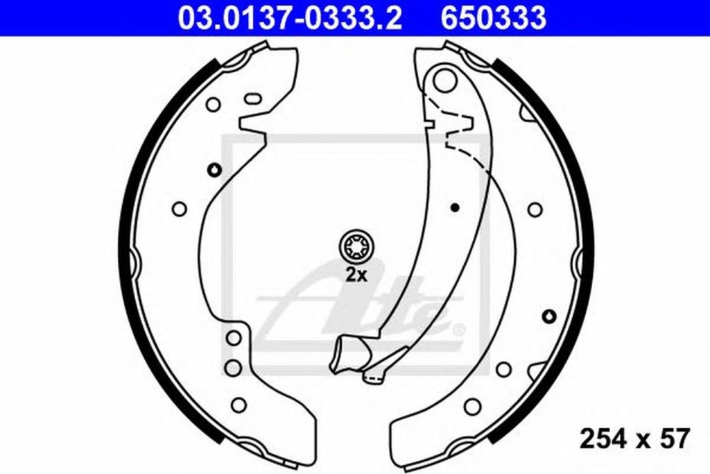 Set saboti frana CITROEN JUMPER bus 230P ATE 03013703332