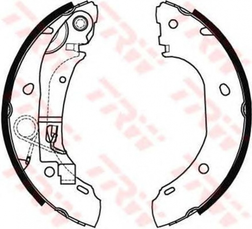 Set saboti frana CITROEN JUMPER caroserie 244 TRW GS8472