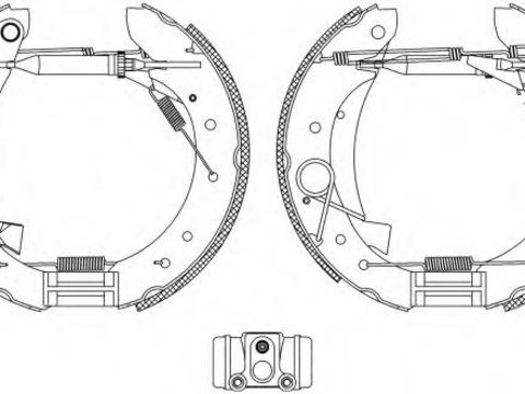 Set saboti frana Citroen RELAY bus (230P), FIAT DUCATO caroserie (230L), PEUGEOT BOXER bus (230P) - HELLA PAGID 8DB 355 004-241