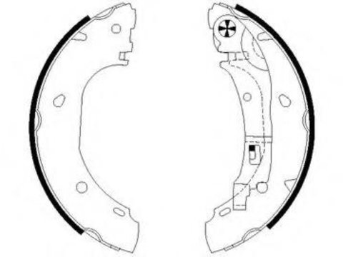 Set saboti frana Citroen RELAY bus (230P), FIAT DUCATO caroserie (230L), PEUGEOT BOXER bus (230P) - HELLA PAGID 8DB 355 002-681