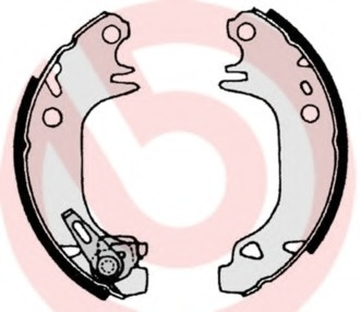 Set saboti frana # CitroEn Saxo 1996 1997 1998 # S 61 513 # BREMBO