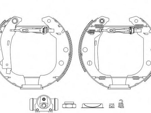 Set saboti frana Citroen ZX Estate (N2) - HELLA PAGID 8DB 355 003-951