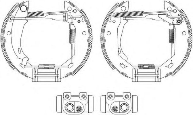 Set saboti frana CITROEN ZX N2 HELLA 8DB355003961
