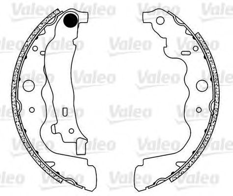 Set saboti frana DACIA DOKKER Express (2012 - 2016) VALEO 564104
