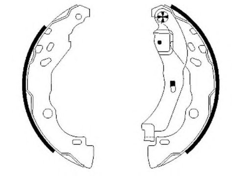 Set saboti frana DACIA LOGAN MCV (KS_) - Cod intern: W20121464 - LIVRARE DIN STOC in 24 ore!!!