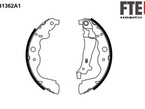 Set saboti frana DACIA LOGAN MCV (KS_), RENAULT KANGOO / GRAND KANGOO (KW0/1_), RENAULT KANGOO Express (FW0/1_) - FTE BB1362A1