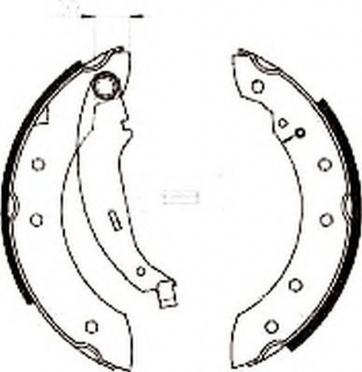 Set saboti frana DACIA LOGAN pick-up US JURID 362318J