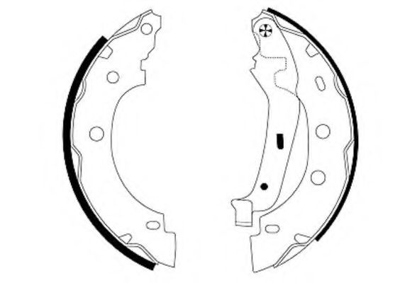 Set saboti frana DACIA SANDERO II (2012 - 2016) Textar 91052800