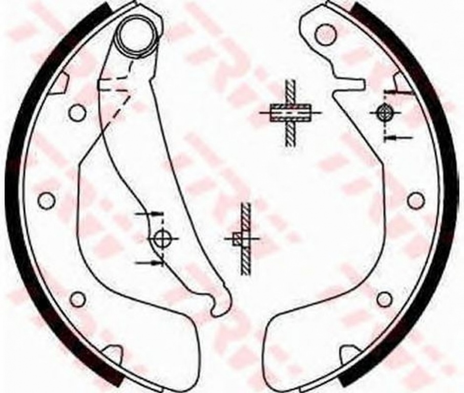 Set saboti frana DAEWOO NUBIRA Wagon KLAJ TRW GS8543