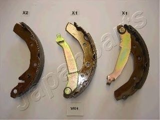 Set saboti frana DAEWOO TICO KLY3 JAPANPARTS GFW01AF