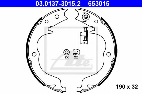 Set saboti frana de mana CITROËN C-CROSSER (EP_) 